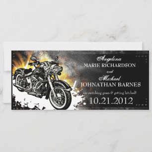 Einladung von Leder-gestuften Biker