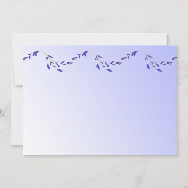 Einladung von Lila Petalen (Vorderseite)