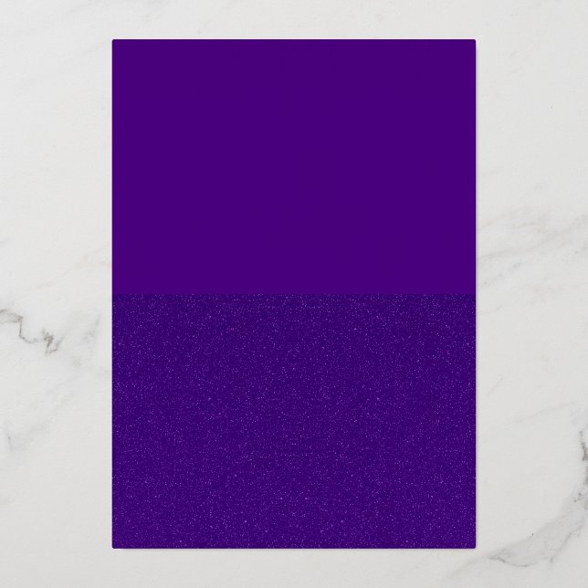 Einladung von Lila Split-Textur-Folien - individue (Vorderseite)