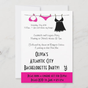 Einladung von Lingerie Bachelorette