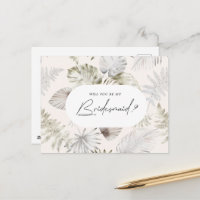 Einladung von Luxus Tropical Foliage Bridesmaid