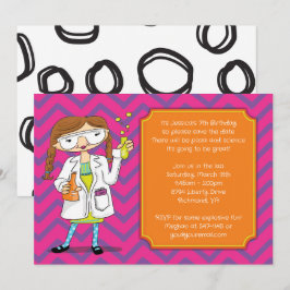 Einladung von Mad Scientist: Brünette Girl-Tränke