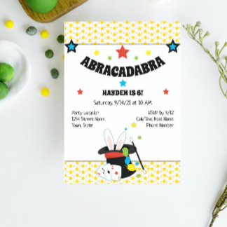 Einladung von Magician Birthday