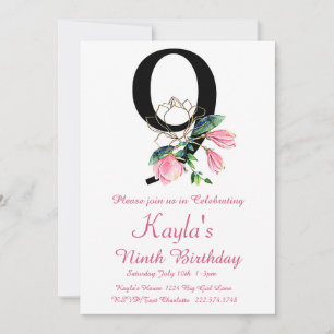 Einladung von Magnolia zum Geburtstag, 9. Geburtst