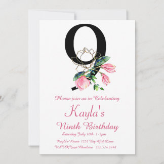 Einladung von Magnolia zum Geburtstag, 9. Geburtst