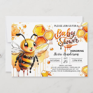 Einladung von Mami zu Bee Baby Shower