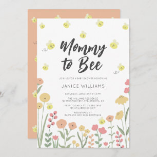 Einladung von Mami zu Bee Baby Shower