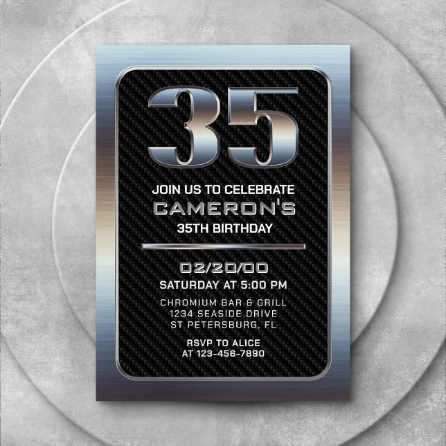 Einladung von Männern 35. Geburtstag (Von Creator hochgeladen)