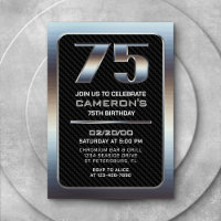 Einladung von Männern zum 75. Geburtstag