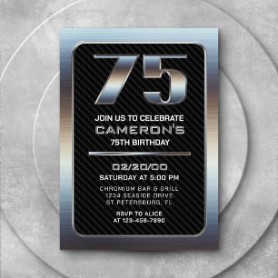 Einladung von Männern zum 75. Geburtstag