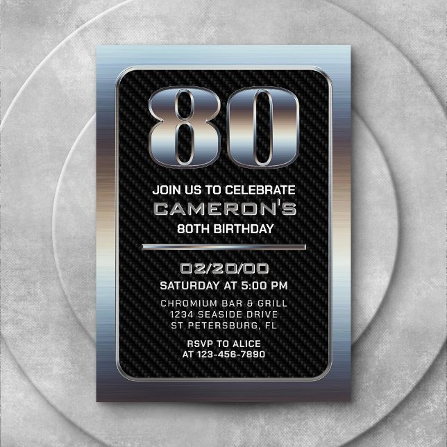 Einladung von Männern zum 80. Geburtstag (Von Creator hochgeladen)