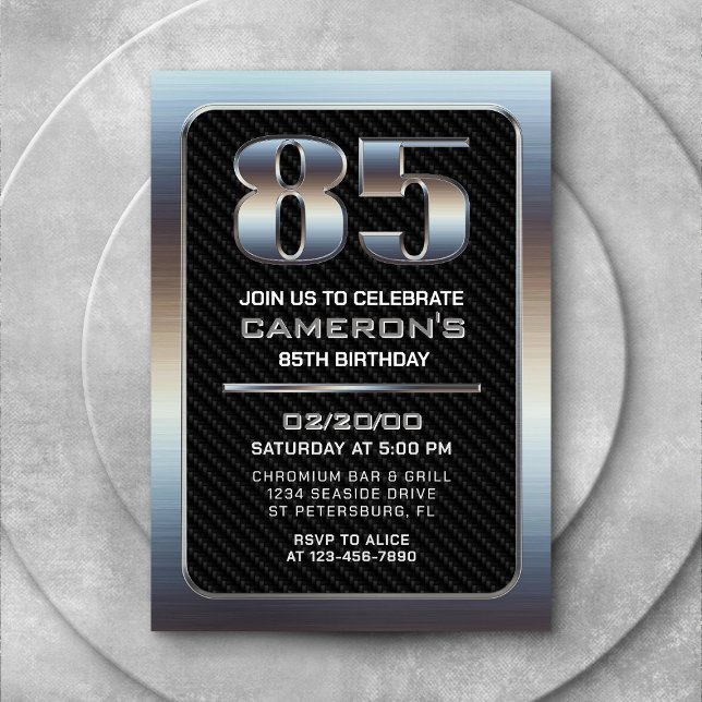 Einladung von Männern zum 85. Geburtstag (Von Creator hochgeladen)