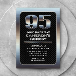 Einladung von Männern zum 95. Geburtstag
