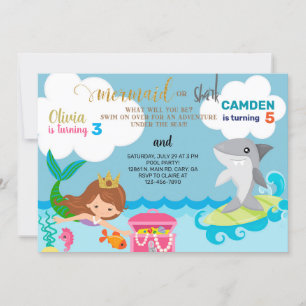 Einladung von Meerjungfrauen und Haifischern