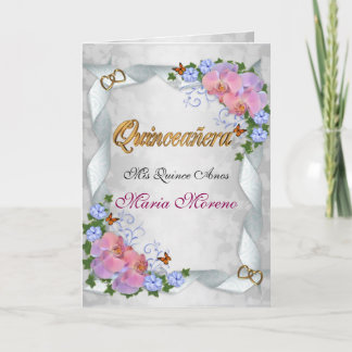 Einladung von Mis Quince Anos zum 15.