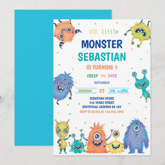 Einladung von Monster zum Geburtstag