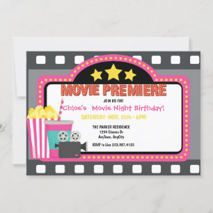 Einladung von Movie Birthday