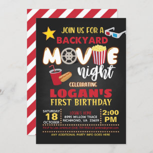 Einladung von Movie Birthday