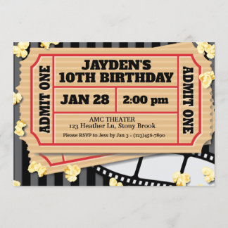 Einladung von Movie Popcorn