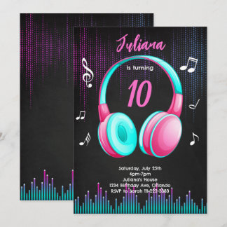 Einladung von Musical Birthday