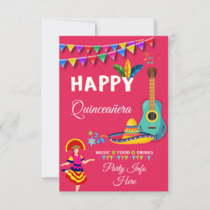 Einladung von Musical Quinceañera
