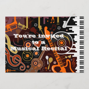 Einladung von Musikinstrumenten