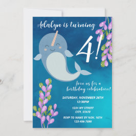 Einladung von Narwhal zum Geburtstag
