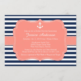 Einladung von Nautical Brautparty oder Babydusche