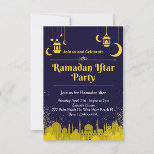 Einladung von Navy & Gold Ramadan Iftar