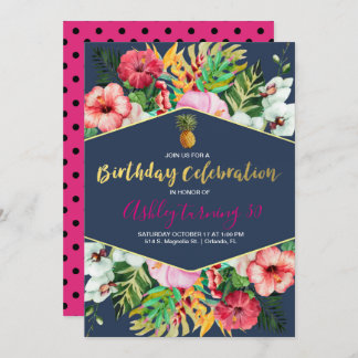 Einladung von Navy & Pink zum Geburtstag