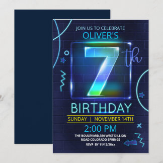 Einladung von Neon Birthday