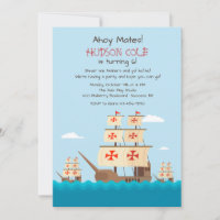 Einladung von Niña, Pita und Santa Maria