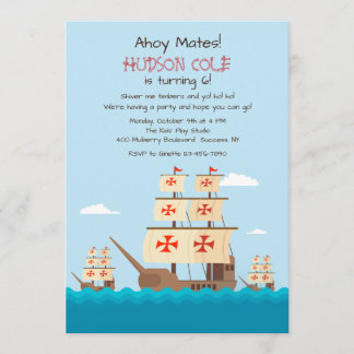 Einladung von Niña, Pita und Santa Maria