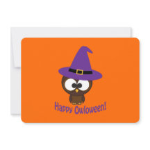 Einladung von Owl Witz Halloween-Party