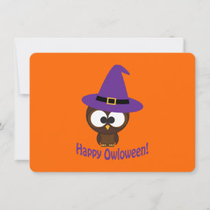 Einladung von Owl Witz Halloween-Party