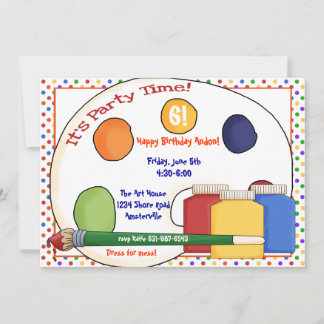 Einladung von Paint Supplies