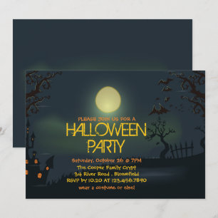 Einladung von Pale Moon Halloween-Party