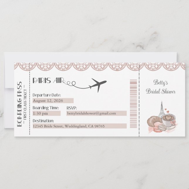 Einladung von Paris, Pariser Themenparteitag (Vorderseite)