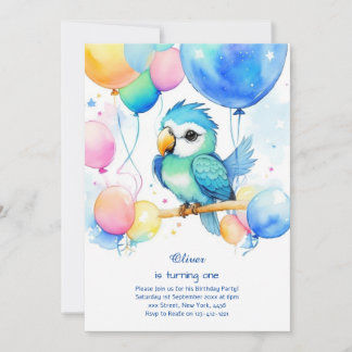 Einladung von Parrot zum ersten Geburtstag