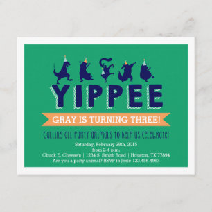 Einladung von Party Animal Children zum Geburtstag