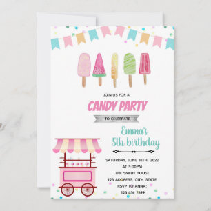 Einladung von Pastel Popsicle