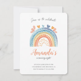 Einladung von Pastel Rainbow Girl zur Geburtstagsp