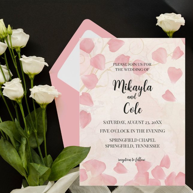 Einladung von Peach Petals & Cream Wedding (Von Creator hochgeladen)
