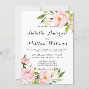 Einladung von Peony Floral Wedding-2