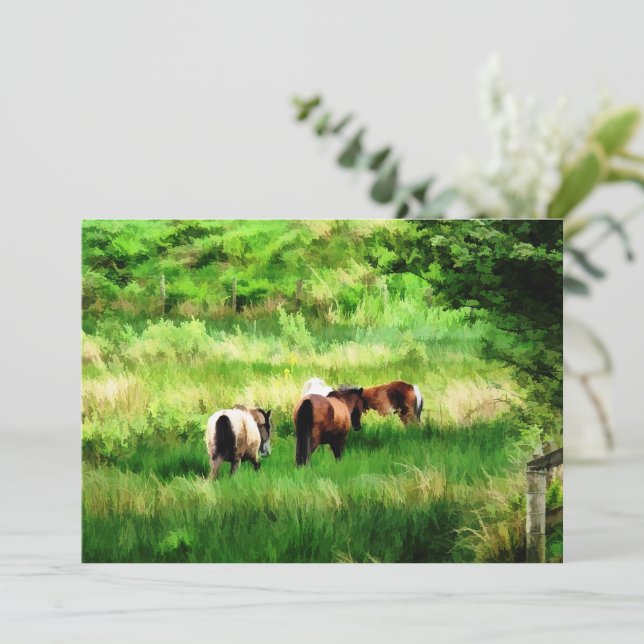 EINLADUNG VON PFERDEN (Stehend Vorderseite)