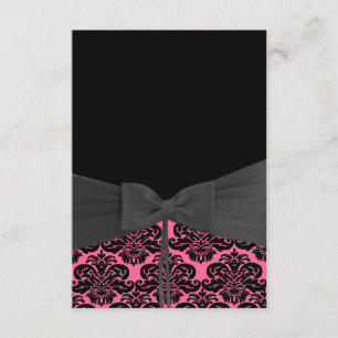 EINLADUNG VON PINK & BLACK DAMASK