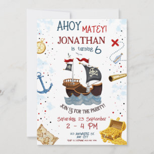 Einladung von Pirate Birthday