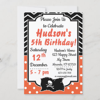Einladung von Pirate Birthday