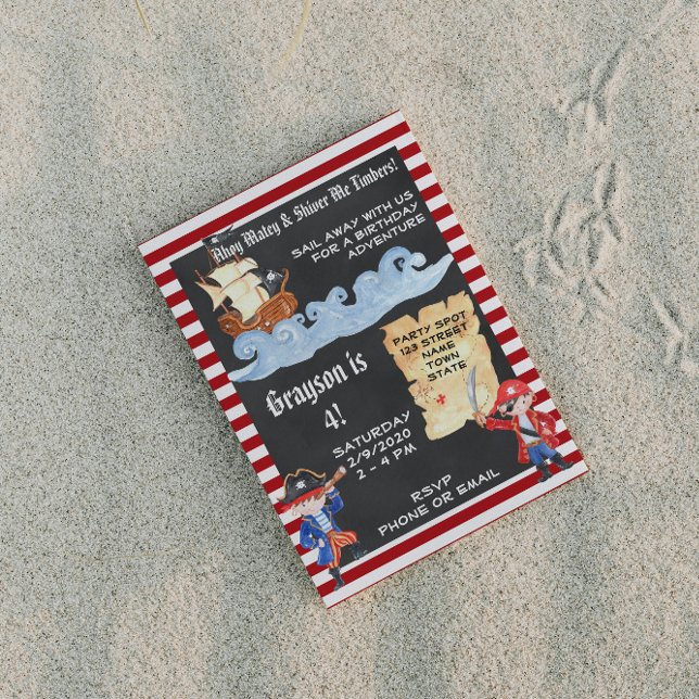 Einladung von Pirate Birthday (Von Creator hochgeladen)