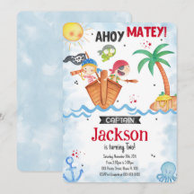 Einladung von Pirate Birthday